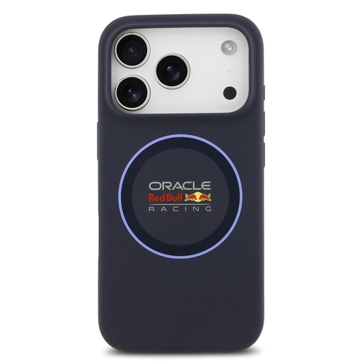 Červená Bull Silicone Modrá Ring MagSafe pouzdro iPhone 17 Pro (Tmavě modrá)