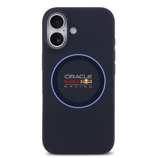 Červená Bull Silicone Modrá Ring MagSafe pouzdro iPhone 17 (Tmavě modrá)