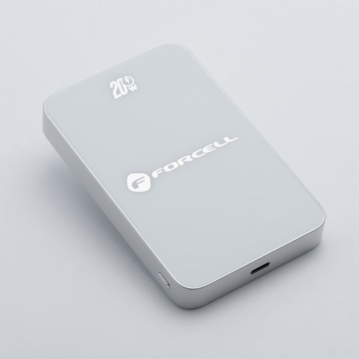 Forcell F-Energy SuperSlim F5K8 MagSafe power bank 15W 5000 mAh (Bílá)