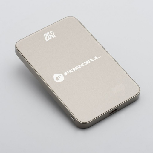 Forcell F-Energy SuperSlim F5K8 MagSafe power bank 15W 5000 mAh (Šedá)