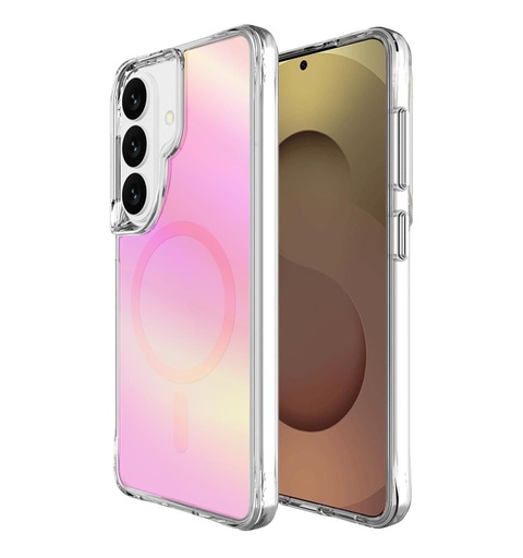 Samsung Galaxy S26 Plus TOKO Pure rainbow MagSafe zadní kryt (Růžová)