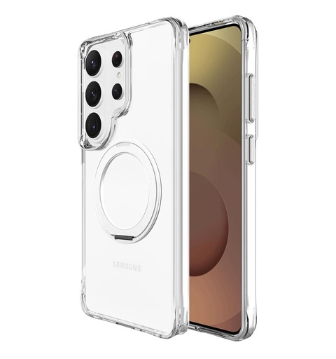 Samsung Galaxy S26 Ultra TOKO Pure MagSafe 360 ring zadní kryt (Stříbrná)