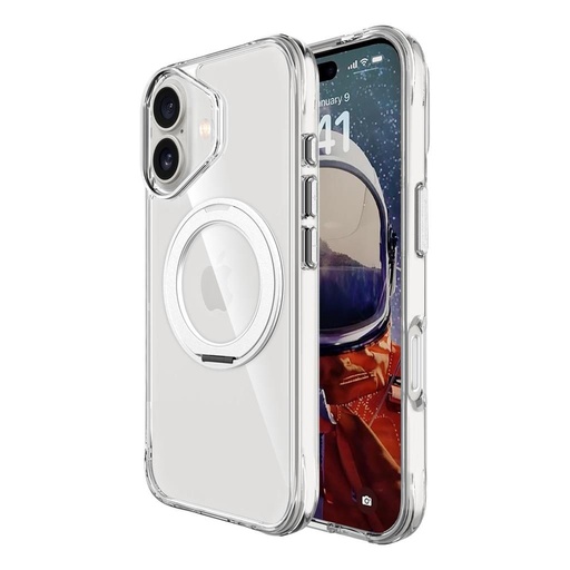 Apple iPhone 17 TOKO Pure MagSafe 360 ring zadní kryt (Stříbrná)