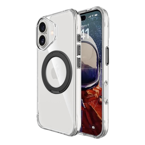Apple iPhone 17 TOKO Pure MagSafe 360 ring zadní kryt (Černá)
