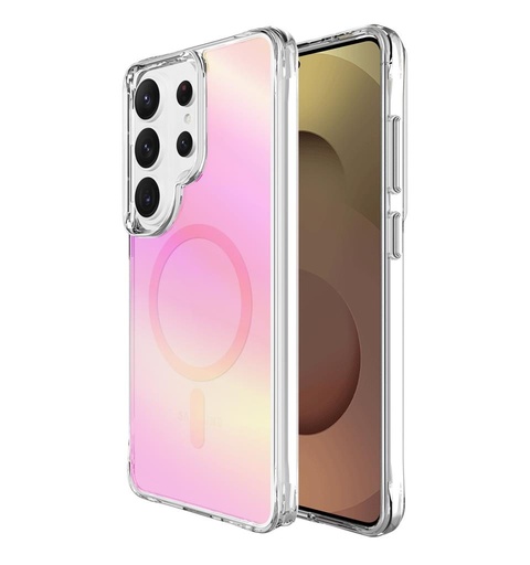 Samsung Galaxy S26 Ultra TOKO Pure rainbow MagSafe zadní kryt (Růžová)