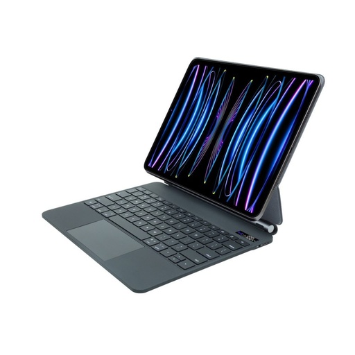 XO KB-10 chytrý klávesnice digitální s displejem iPad 12.9" (Černá) - 78 s tlačítky