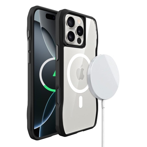 Apple iPhone 16 Pro ROAR Slim Defender MagSafe zadní kryt (Černá)