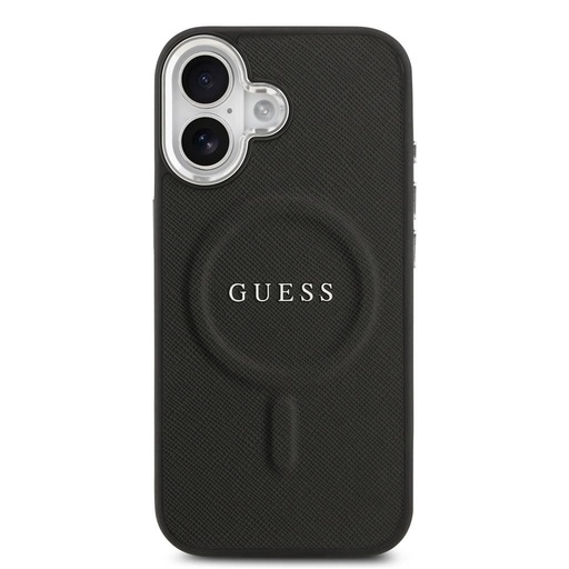 Guess PU Saffiano MagSafe iPhone 17 (Černá)