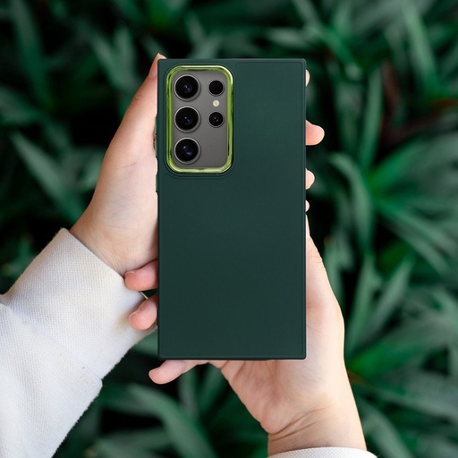 Samsung Galaxy S26 Frame silikonový zadní kryt (Zelená)