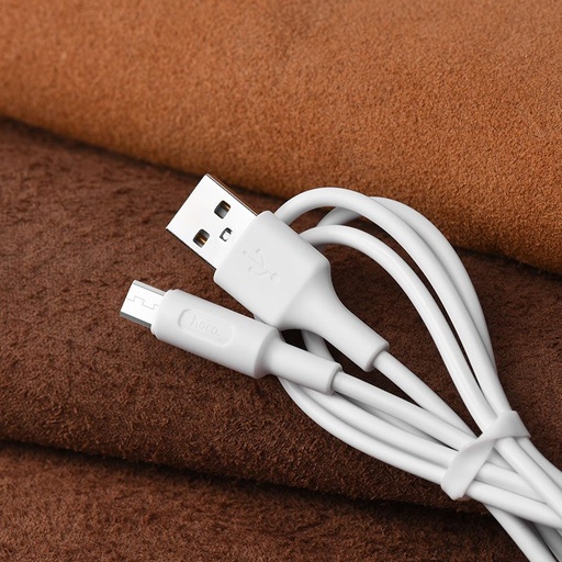 Hoco X25 microUSB kabel, 2A, 1m, bílá