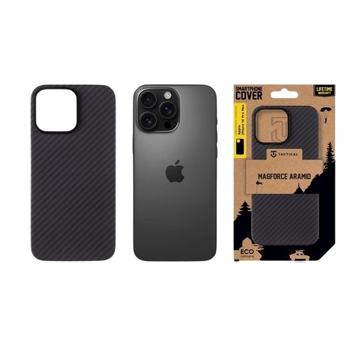 Apple iPhone 16 Pro Max Tactical MagForce Aramid MagSafe zadní kryt (Černá)
