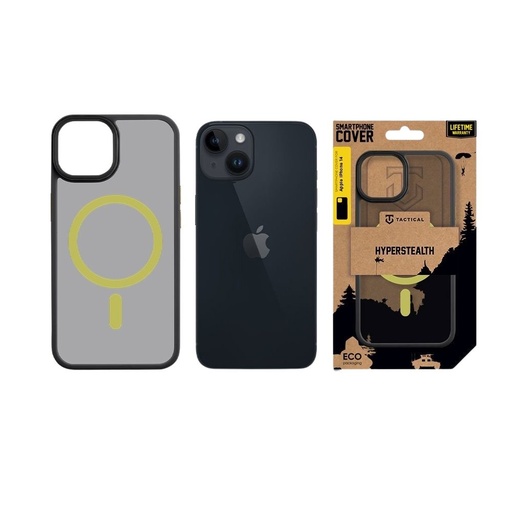 Apple iPhone 14 Tactical MagForce Hyperstealth 2.0 zadní kryt (Černá - Žlutá)