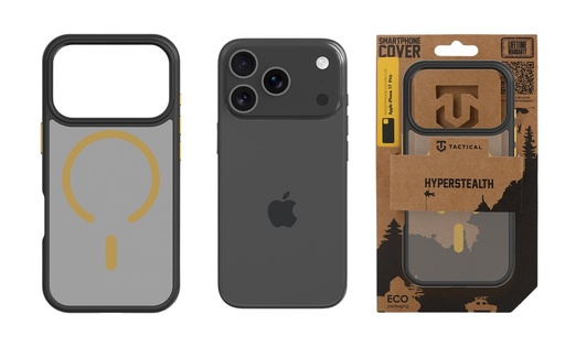 Apple iPhone 17 Pro Tactical MagForce Hyperstealth 2.0 zadní kryt (Černá - Žlutá)