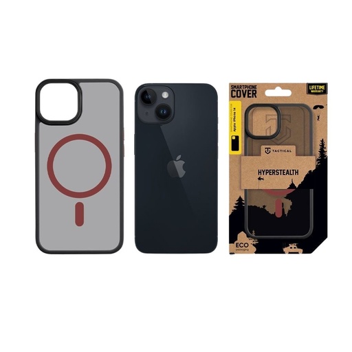 Apple iPhone 14 Tactical MagForce Hyperstealth 2.0 zadní kryt (Černá - Červená)