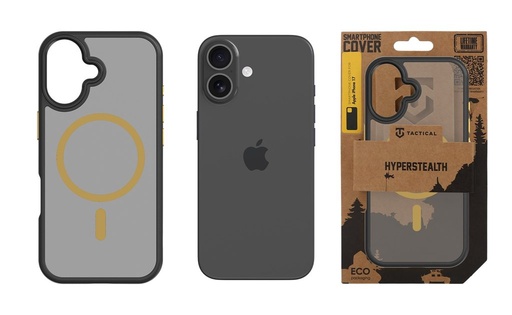 Apple iPhone 17 Tactical MagForce Hyperstealth 2.0 zadní kryt (Černá - Žlutá)