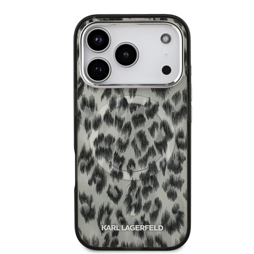 Karl Lagerfeld IML Leopard MagSafe pouzdro iPhone 17 Pro (Hnědá) - KLHMP17LHDLEOICW