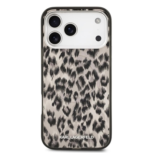 Karl Lagerfeld IML Leopard MagSafe pouzdro iPhone 17 Pro Max (Hnědá) - KLHMP17XHDLEOICW