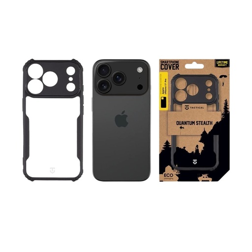 Apple iPhone 17 Pro Tactical Quantum Stealth pouzdro (Černá)
