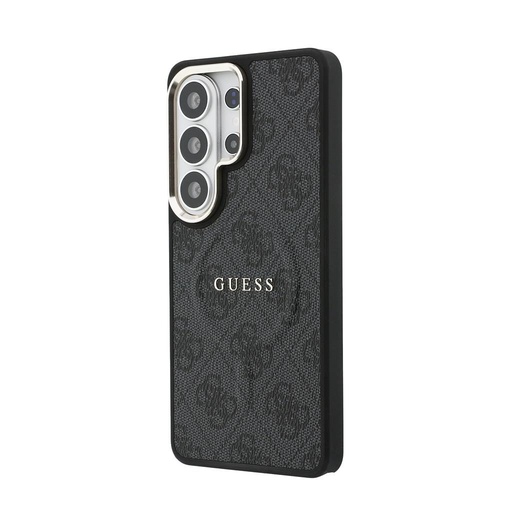 Guess PU Leather 4G Zlatá Frame Magnetic pouzdro Samsung Galaxy S26 Ultra (Černá) - GUHMS26LP4MSEGCK