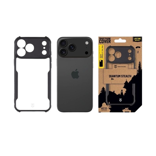 Apple iPhone 17 Pro Max Tactical Quantum Stealth pouzdro (Černá)