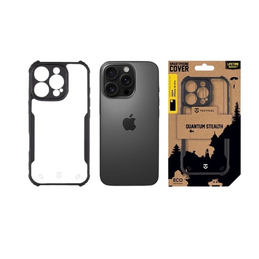Apple iPhone 16 Pro Tactical Quantum Stealth pouzdro (Černá)