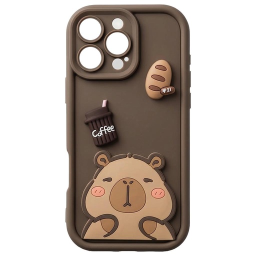 Apple iPhone 16 Pro Trendy 3D silikonový zadní kryt