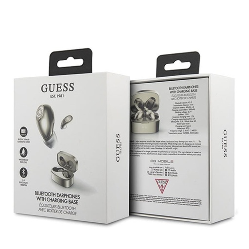 Guess Bluetooth sluchátka TWS 4G (Zlatá) - GUTWSJL4GGO