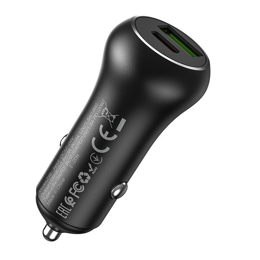 Hoco Z38 autní rychlonabíječka (PD + QC nabíjení), QC 3.0, 38W, černá