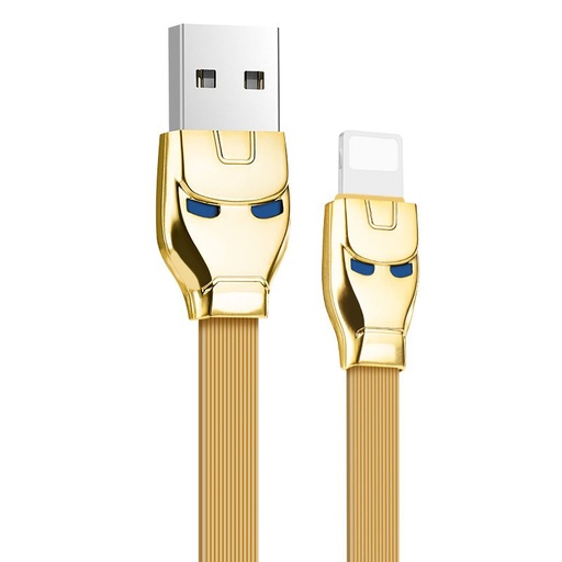 Hoco U14 lightning kabel, 2.4A, LED indikátor stavu, 1.2M, zlatá