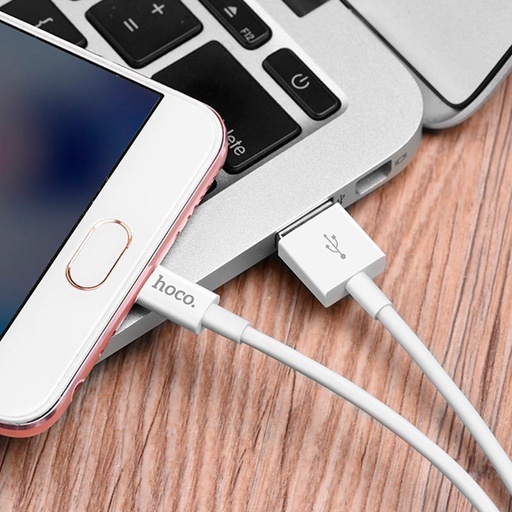 Hoco X23 microUSB kabel, 1M, bílá