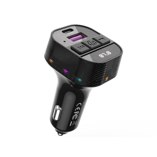 XO BCC17 FM transmitter 30W autní nabíječka (Černá)