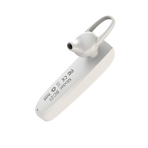 Borofone BC21 bluetooth headset, BT V4.2, bílá