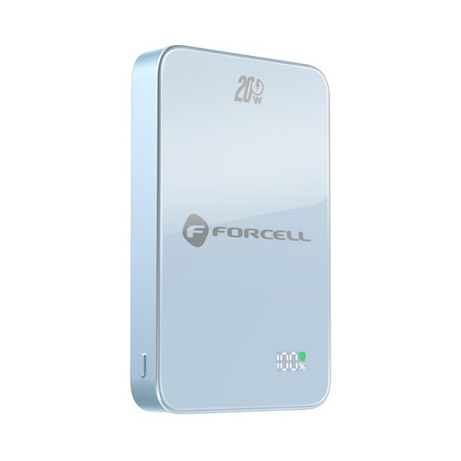 Forcell F-Energy SuperSlim F10K8 MagSafe 15W powerbanka / powerbank (Modrá) - 10000 mAh