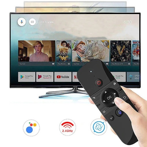 W1 QWERTY dálkový ovladač SMART TV-hez, bezdrátový klávesnice pro chytrou televizi 3in1, černá