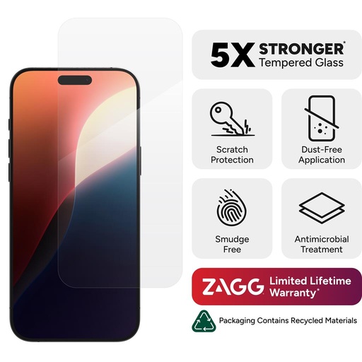 Apple iPhone 16 Pro Max ZAGG InvisibleShield Glass Elite ochrana displeje tvrzené sklo