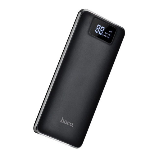 Hoco B23A power bank, 15000 mAh, LED indikátor stavu, LED lampa, 2 USB port, černá