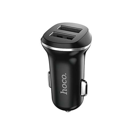 Hoco Z1 2.1A autní nabíječka 2xUSB port, Černá