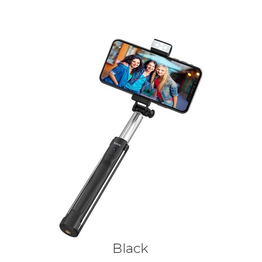 Hoco K10A bezdrátový tripod selife tyč, Černá