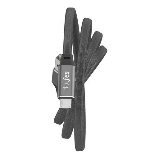 Dotfes A02M LED s indikátorem microUSB kabel, černá