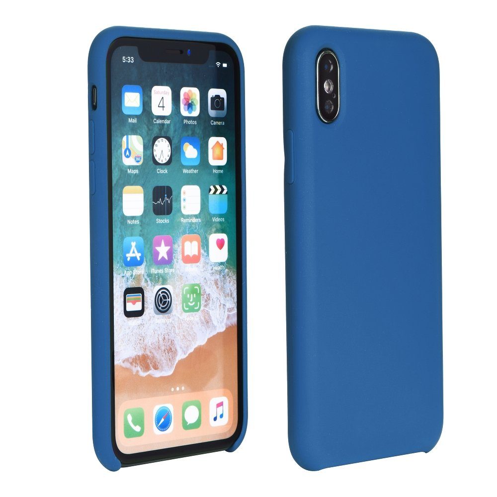 Apple iPhone 7 / iPhone 8 / iPhone SE 2020 / iPhone SE 2022 silicone hátlap tok (Sötétkék)