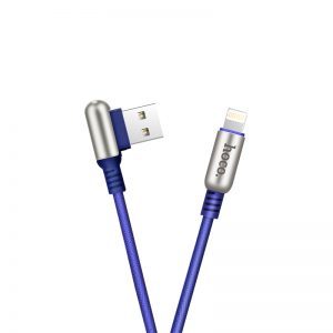 Hoco U17 1.2M lightning kabel (textilní potah), modrá