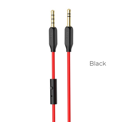 Hoco UPA12 AUX kabel s mikrofonem, černá
