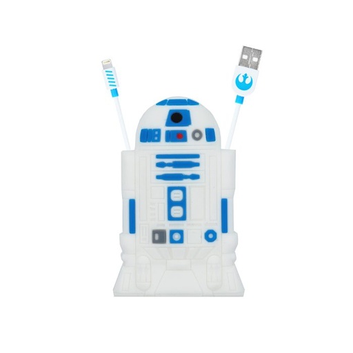 Star Wars R2D2 MFI s licencí lightning kabel, bílá
