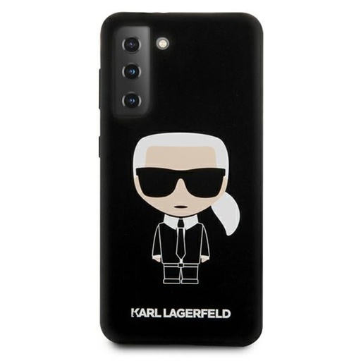 Samsung Galaxy S21 5G Karl Lagerfeld iconic prémiový zadní kryt (Černá)