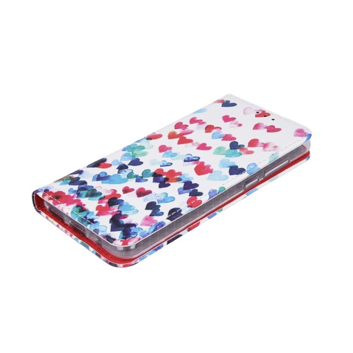 Apple iPhone 7/ 8/ SE 2020/ SE 2022 hearts magnetický knížkové pouzdro (srdce vzor)