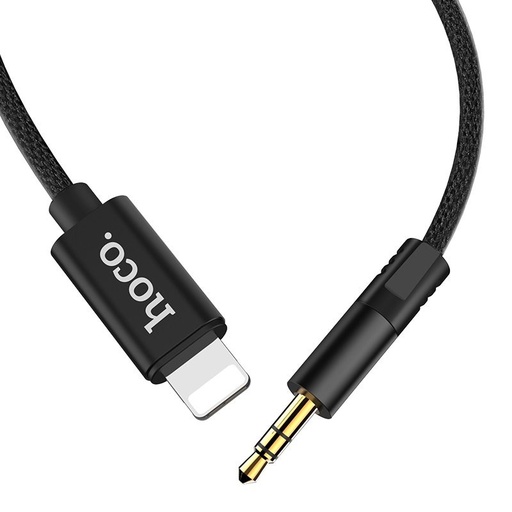 Hoco UPA13 AUX lightning kabel, černá