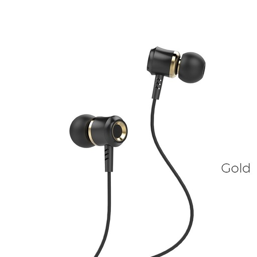 Hoco M46 headset (jack 3,5mm) s mikrofonem, zlatá