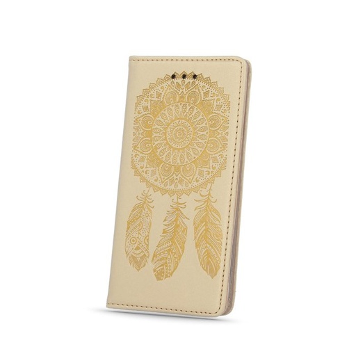Apple iPhone 6/ 6S smart stamp Dreamcatcher magnetický knížkové pouzdro, zlatá