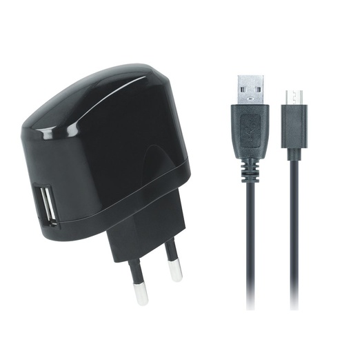 síťový nabíječka (microUSB kabel), 2A, černá