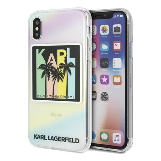 Apple iPhone X / XS Karl Lagerfeld Hard Case California Dreams pouzdro (Černá) – KLHCPXIRKD